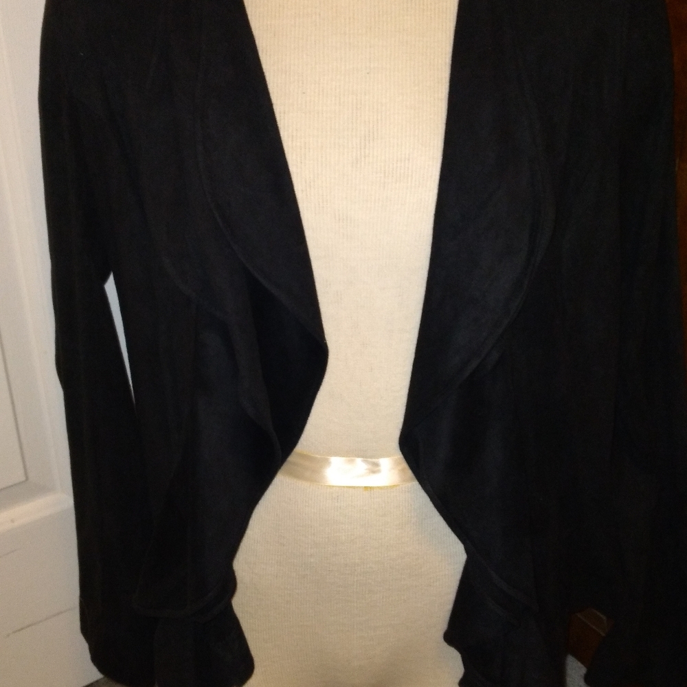 Black suede like blazer/ jacket NWT